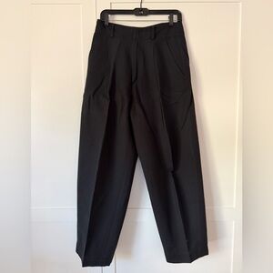 Apiece Apart Women's Black Cropped Linen Pants